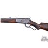 Image 4 : RARE Antique Winchester 1886 Fancy .50-110 EXPRESS Lever Action Rifle w/ Letter & 67 Brass Rounds