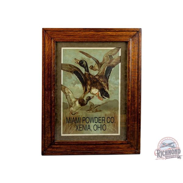 Outstanding 1890's Miami Powder Co., Xenia, Ohio Framed Lithograph Poster