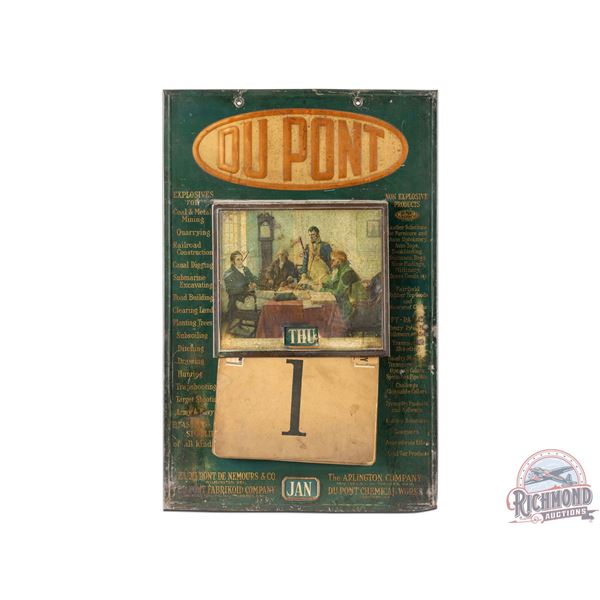 1917-1926 DuPont National Perpetual Metal Calendar Explosive & Non-Explosive Products