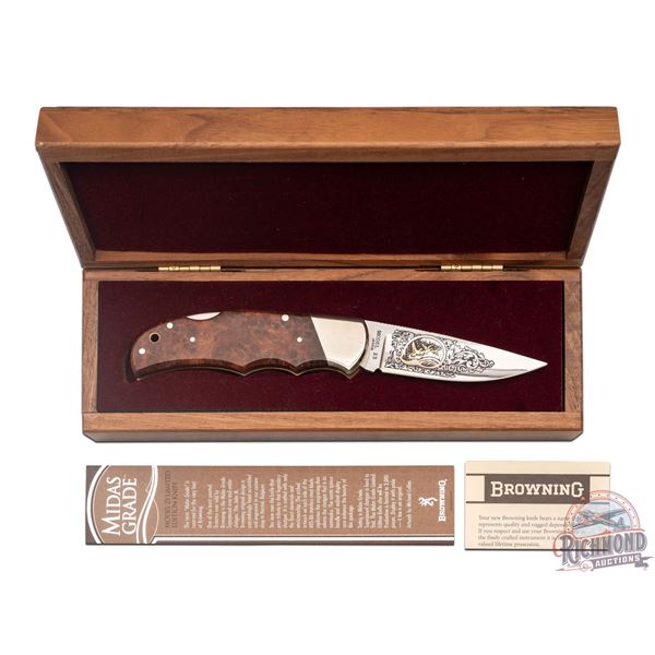 Browning Midas Grade Model 23 Limited Edition Folder Knife in Display Case
