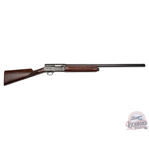 Extremely Rare Pre-WW II Graded English Grip Belgium Browning Grade III A-5 Semi-Automatic Shotgun