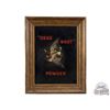 Image 1 : American Powder Mills "Dead Shot" Powder Self Framed Tin Sign