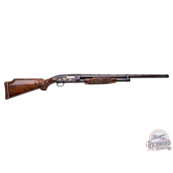 Amazing Winchester Model 12 Pump Action 12 GA Shotgun Neil Hartliep Engraved & Gold Inlaid