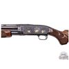 Image 4 : Amazing Winchester Model 12 Pump Action 12 GA Shotgun Neil Hartliep Engraved & Gold Inlaid