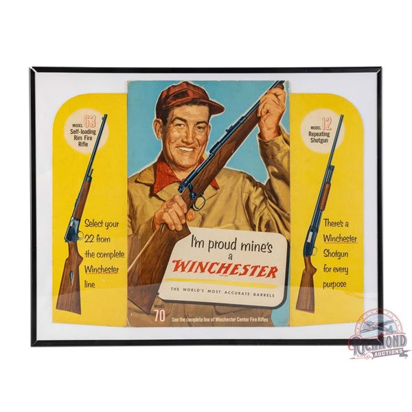 "I'm Proud Mine's a Winchester" Countertop Easel Back Cardboard Sign