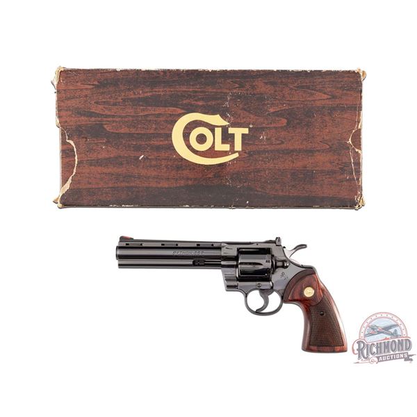 1982 Stunning Colt Python .357 Magnum Double Acton Revolver 6" Blued in Original Box