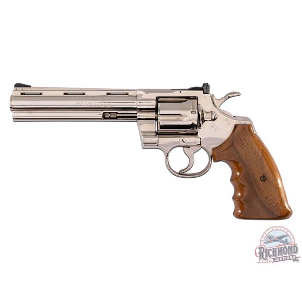 NICE 1979 Colt Python .357 MAG 6" Nickel Plated Double Action Revolver