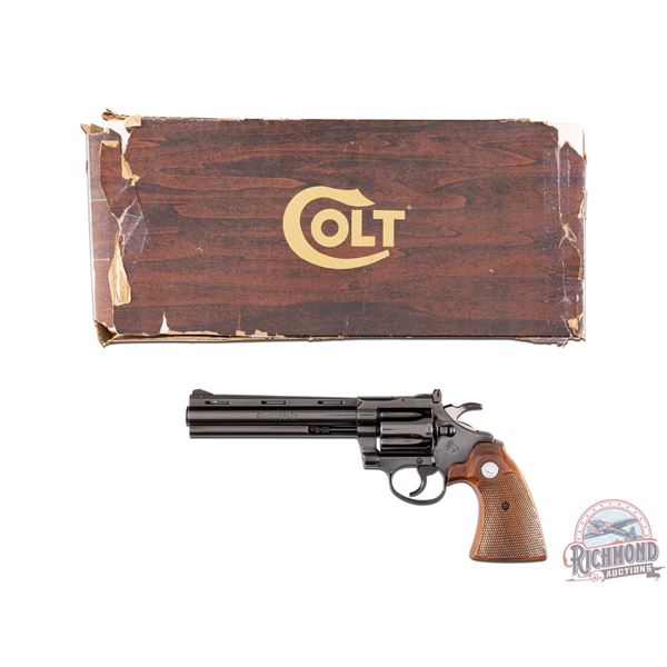 Superb 1981 Colt Diamondback .38 SPL 6" Blued Double Action Revolver in Original Box
