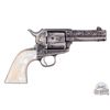 Image 2 : RARE STUNNING 1884 Colt SAA Frontier Six Shooter .44-40 Revolver Engraved Mother of Pearl Grips