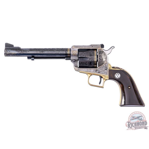 Spectacular RARE 1973 Ruger Blackhawk Franz Marktl Engraved & Gold Inlaid .357 MAG Revolver