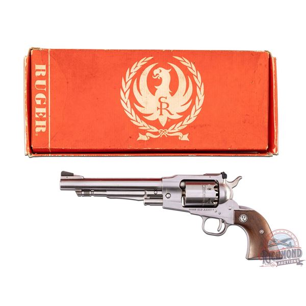 1976 Unfired Ruger Old Army KBP-7 Black Powder Revolver 44 Caliber Stainless Steel