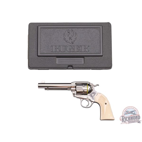 NICE Ruger New Vaquero Bisley .357 MAG / .38 SPL Single Action Revolver Stainless in Original Case