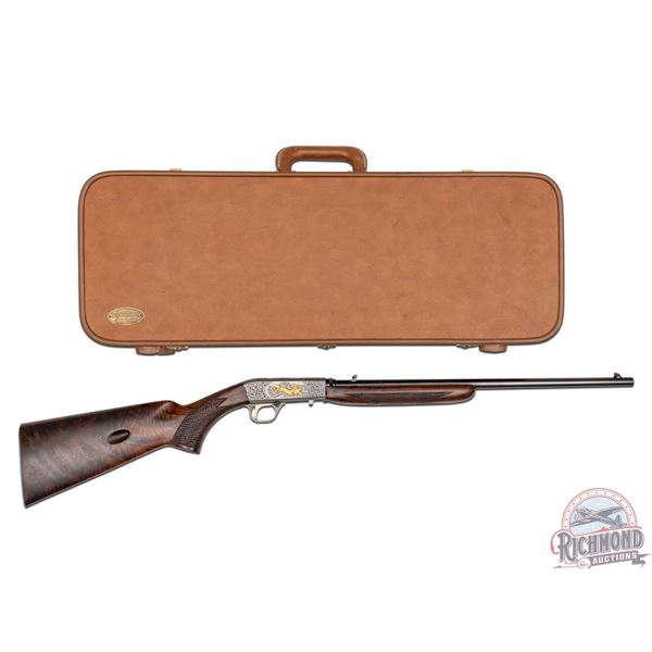 RARE Custom 1956 Browning Belgium SA-22 .22 SHORT Semi-Auto Rifle Engraved & Signed by M. Bodson