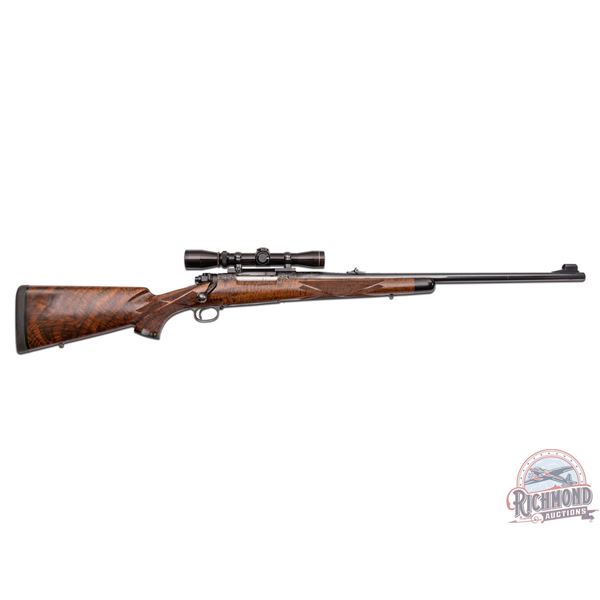 1958 Custom Engraved Winchester 70 Super Grade .375 H&H Mag Bolt Action Rifle w/ Leupold Scope