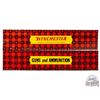 Image 1 : Pair of 47" Winchester/Guns & Ammunition SS Tin Metal Strip Signs