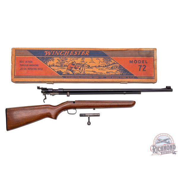 Nice Pre World War II Winchester Model 72 Bolt Action .22 S/L/LR Rifle in Original Box