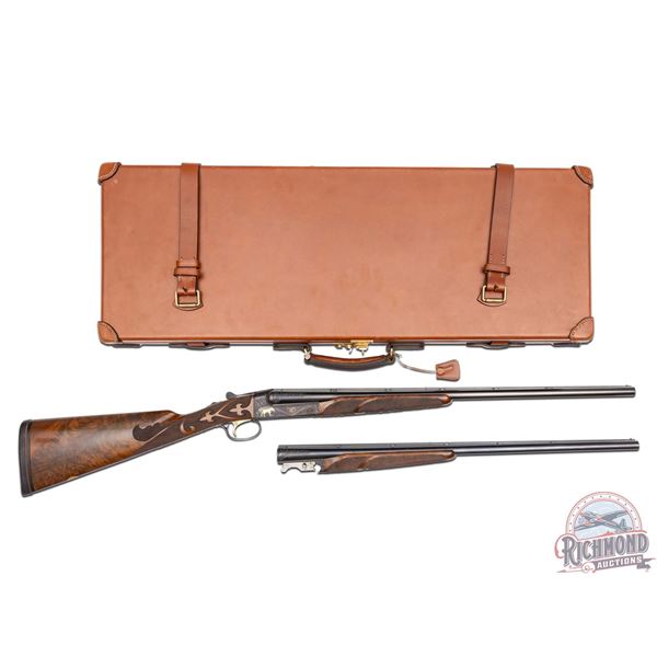 Winchester Model 21 Grand American Two Barrel 20 GA Set Custom for Susie Timken with Case