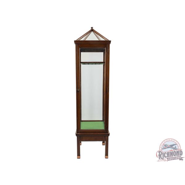 RARE Highly Desirable Early 1900's Winchester Tiger Oak & Glass Retail Store Display Cabinet