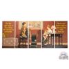 Image 3 : Early & Complete 1920 Winchester "Duck Hunting From Boat" & "Stoves & Heaters" 5 Panel Display Sign