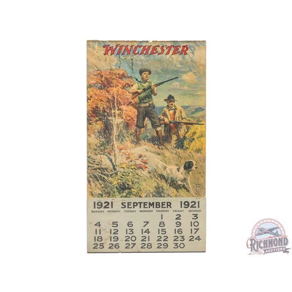 1921 Winchester Paper Calendar by Arthur Fulton