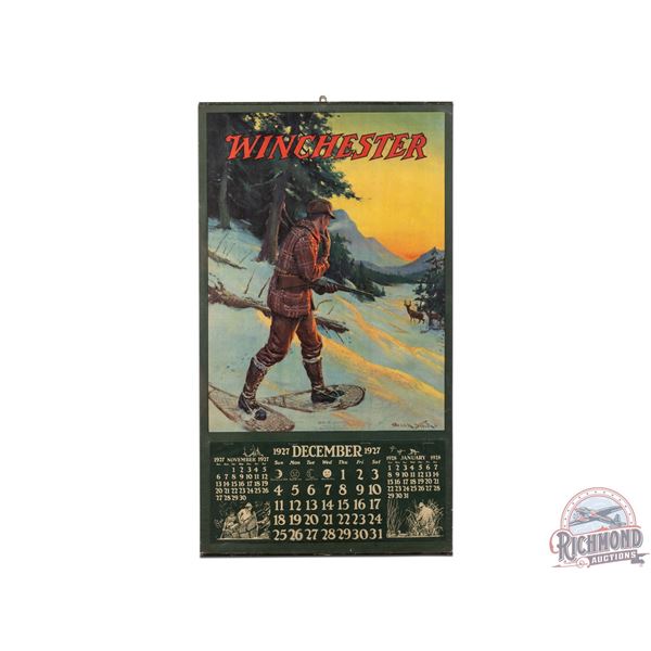 1927 Winchester Calendar w/ Scene by F. Stick