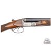 Image 3 : RARE EARLY 1900's FN Belgium Anson Fusil 12 GA Two Barrel SxS Set Engraved by Rene DeWil with Case
