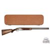 Image 1 : Rare Cased Mary Lou Magis Engraved Belgium Browning Pointer Superposed Shotgun in 20 Gauge