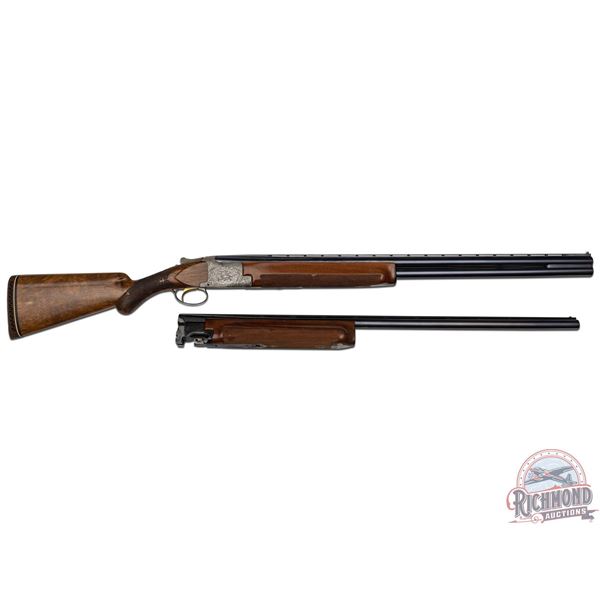 Double Signed Felix Funken Engraved Browning Superposed Diana Shotgun With Extra Barrel