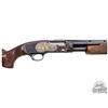 Image 2 : Amazing Winchester Model 42 Pigeon Grade 410 GA Shotgun Angelo Bee Engraved & Gold Inlaid
