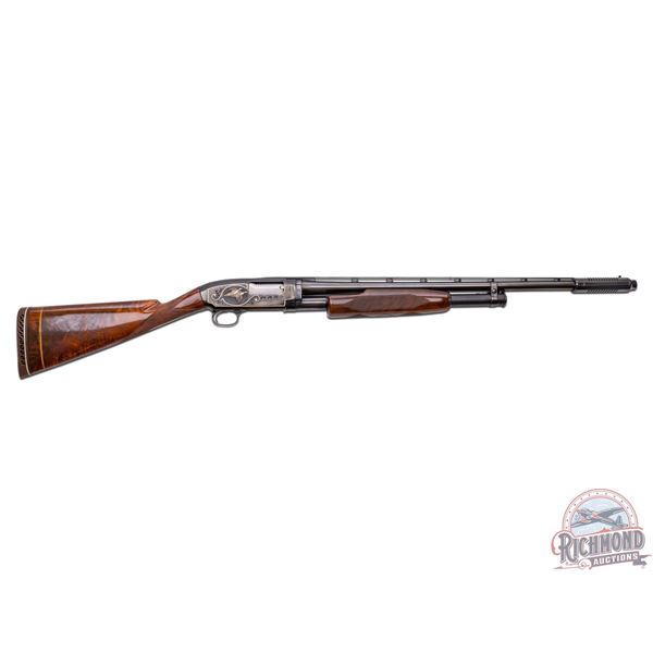 CUSTOM 1952 Winchester Model 12 Skeet Pigeon Grade 20 GA Pump Action Shotgun Engraved & Signed