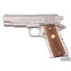 Image 2 : Nice 1973 Colt Combat Commander 9mm Satin Nickel Semi-Auto Pistol in Original Box