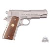 Image 3 : Nice 1973 Colt Combat Commander 9mm Satin Nickel Semi-Auto Pistol in Original Box