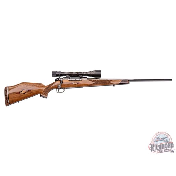 Early 1960's Weatherby Mark V Deluxe .270 WBY Mag Bolt Action Rifle Custom Engraved w/ B&L Scope