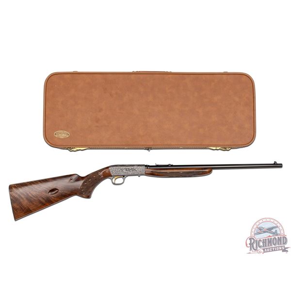 Beautiful Browning Belgium SA-22 .22LR Semi-Auto Grade III Rifle Engraved by Master Angelo Bee