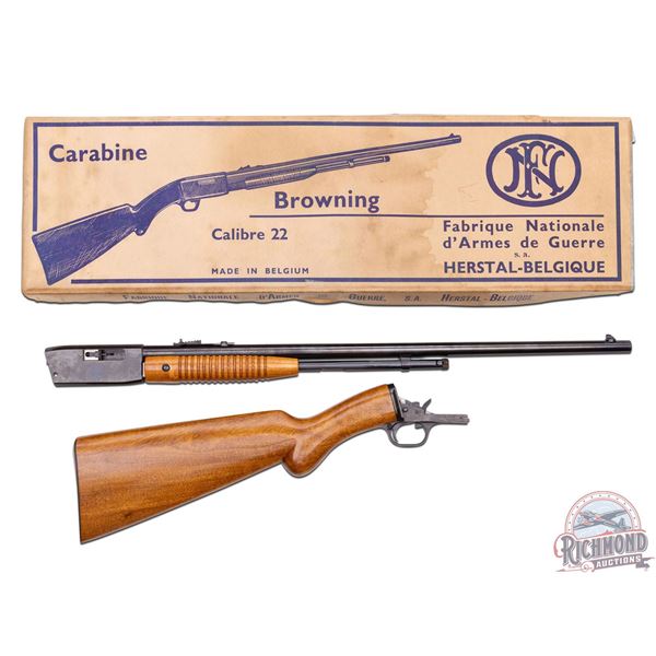 NEW Old Stock FN Browning Belgium Trombone .22 Cal Pump Action Rifle in Original Box