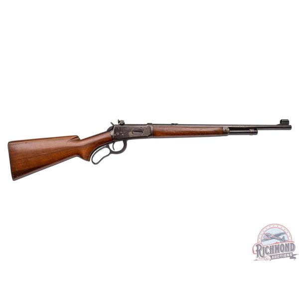 Pre-War Winchester Model 64 Carbine .30 WCF Lever Action Rifle with Lyman Peep Sights
