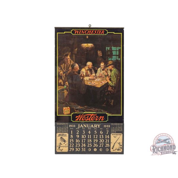 1933 Winchester Western "Respecters of Limits" Paper Calendar by William Eaton