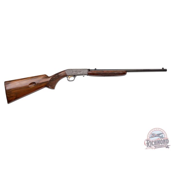 L. Severin Engraved Belgium Browning SA Grade III Semi-Automatic Rifle