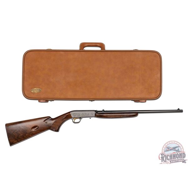 Factory Engraved Browning Belgium SA-22 Grade II .22 LR Semi-Auto Rifle by Angelo Bee