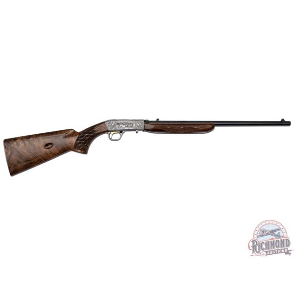 T. Naka Engraved Browning SA Grade III Rifle