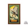 Image 1 : Rare 1930's Shakespeare Fine Fishing Tackle Die Cut Cardboard Easel Back Counter Top Sign