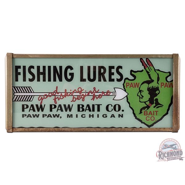 Paw Paw Bait Co. Fishing Lures Lighted Countertop Sign