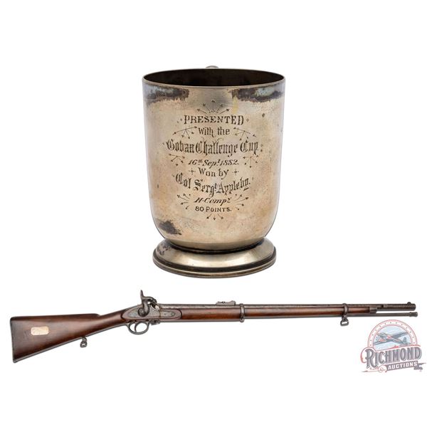 Identified British Pattern 1856 Volunteer Rifle with Trophy Cup