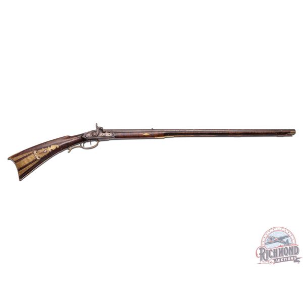 Lehigh County, Pennsylvania Kentucky Rifle with Liberty Cap Finial.