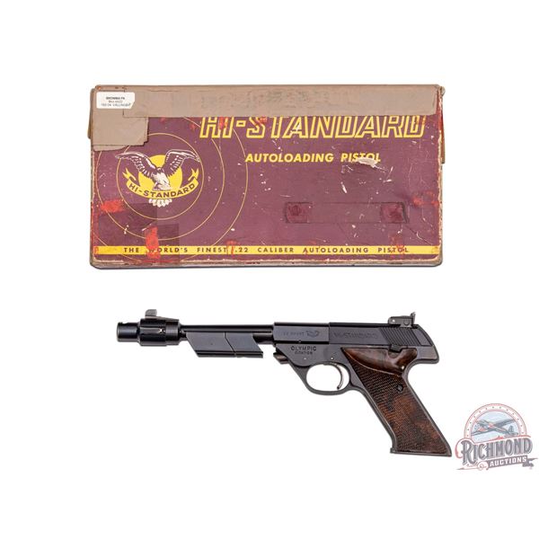 1958 Hi-Standard Model 102 Olympic Citation .22 Short Semi-Auto Pistol in Factory Box