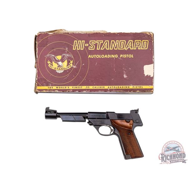 1967 Hi-Standard Model 106 Military Olympic ISU .22 Short Semi-Auto Pistol