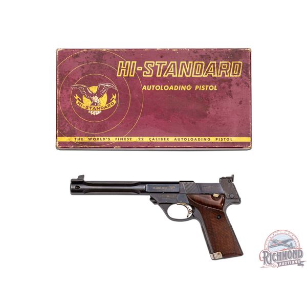 1976 Hi-Standard Supermatic Trophy .22 LR Semi-Auto Pistol 7-1/4" Fluted Barrel