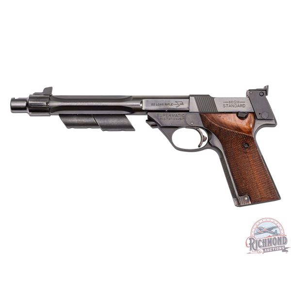 1969 Hi-Standard Model 107 Supermatic Citation .22 LR Semi-Auto Pistol with Fluted Barrel