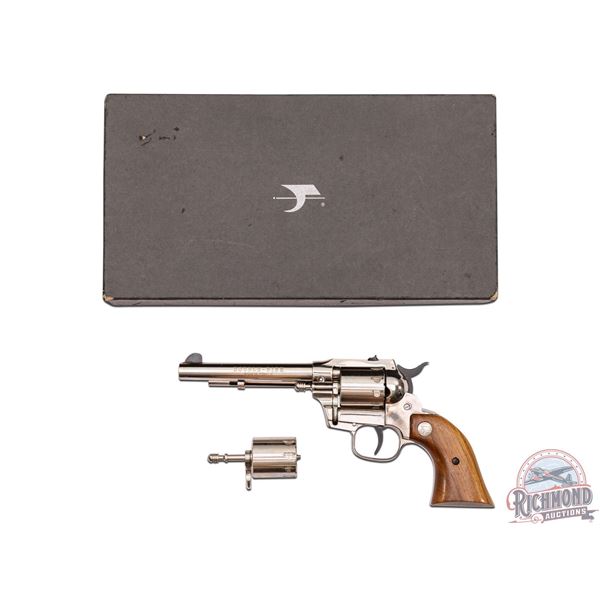 Nice Hi-Standard Double Nine Convertible .22 LR & .22 MAG Revolver in RARE Nickel Finish