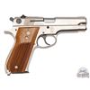 Image 3 : 1979 Smith & Wesson Model 39-2 Nickel 9mm Semi-Auto Pistol in Original Box